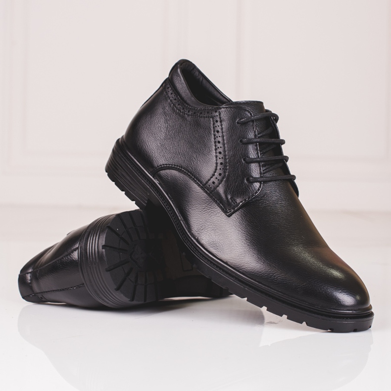 Men's shoes made of eco leather Shelovet black 1