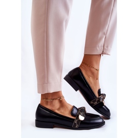 WS1 Women's Leather Loafers With A Black Dayes Bow 1