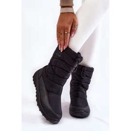 Women's High Warm Snow Boots Big Star KK274599 Black 1