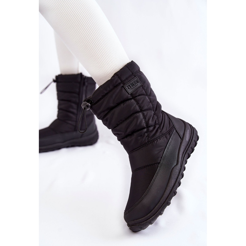 Women's High Warm Snow Boots Big Star KK274599 Black 2