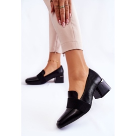 Fashionable Leather Pumps La.Fi 230033B-PU Black 2