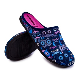 Homemade Slippers In Cats Inblu GF-12-004 Navy Blue 1 Homemade Slippers In Cats Inblu GF-12-004 Navy Blue 1