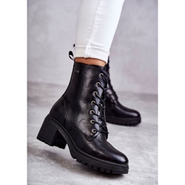 Vinceza Women's warm boots on high heels Black Grethe 1