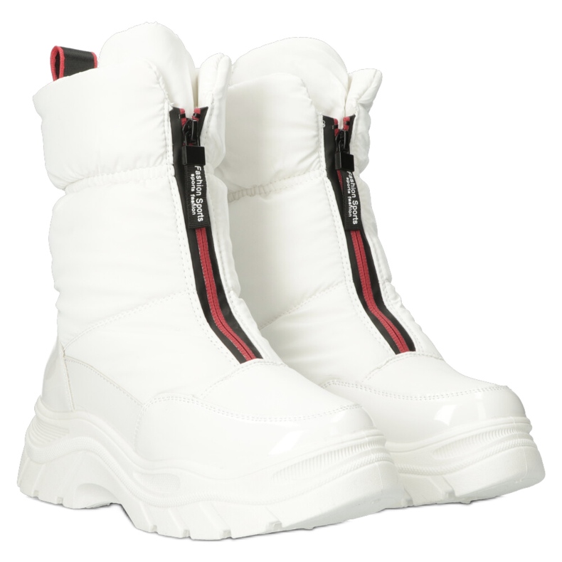 White women's snow boots insulated with fur on the Filippo DBT4236 slider 3