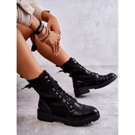 PG1 Women's Boots With A Sock Tied Black Livaro 3