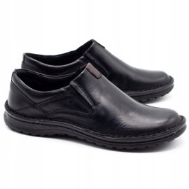 Joker Black men's leather loafers 382 2