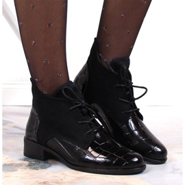 Lace-up boots Jezzi W JEZ299C black 1