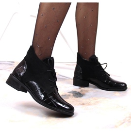Lace-up boots Jezzi W JEZ299C black 2