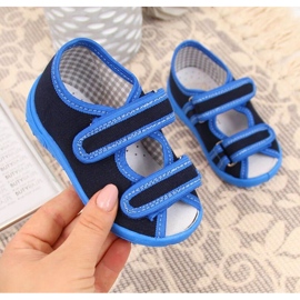 Nazo Jr. TEX4C home sandals slippers blue 1