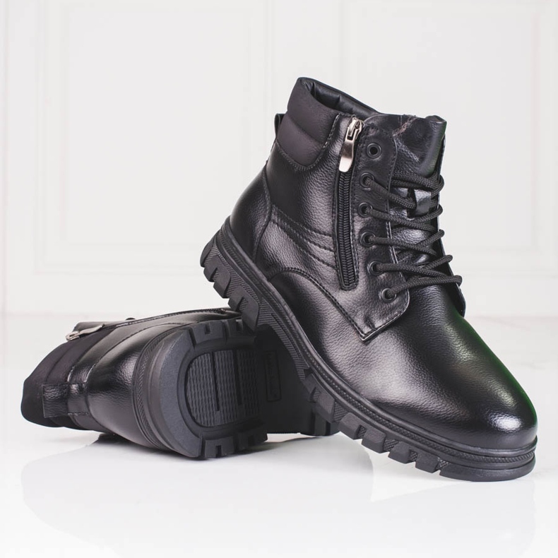 SHELOVET Black winter men's high boots 1