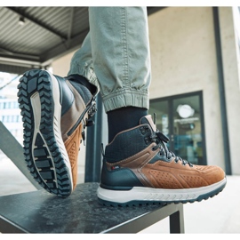 Brown men's shoes Rieker U0161-42 1