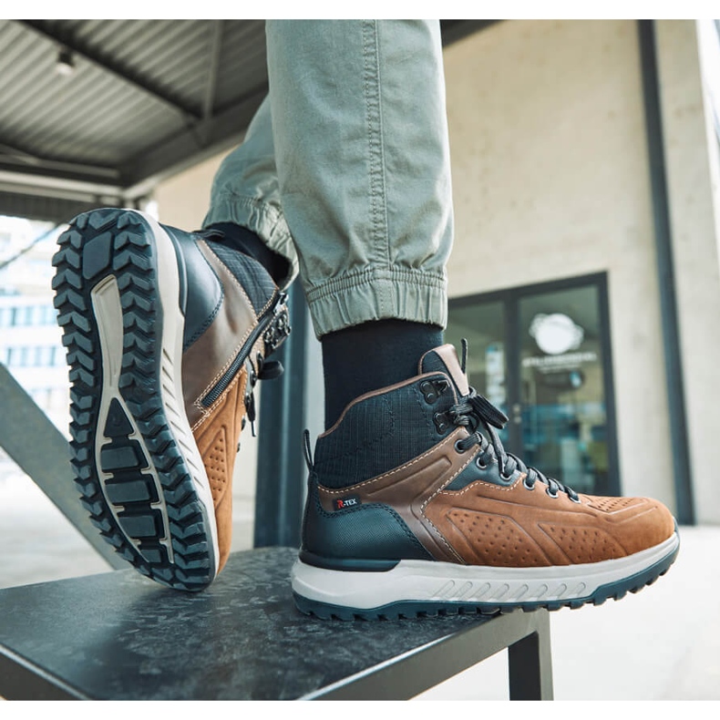 Brown men's shoes Rieker U0161-42 1