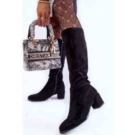 Sergio Leone Classic Black Harpen Suede Boots 2