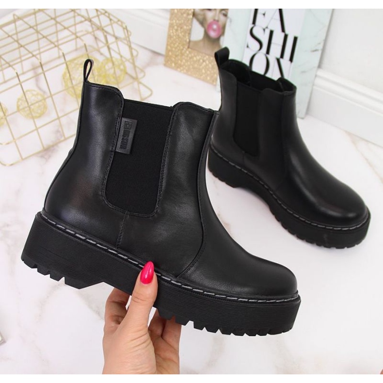 Big Star II274101 insulated Chelsea boots, black 1 Big Star II274101 insulated Chelsea boots, black 1