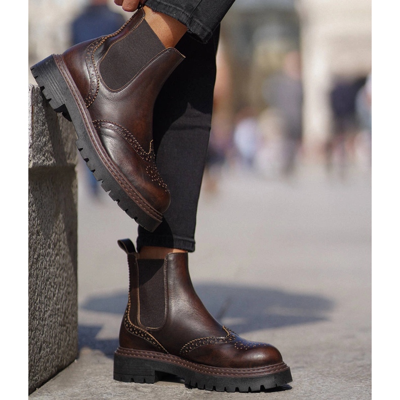 Marco Shoes Marco Chelsea Boots brown 1 Marco Shoes Marco Chelsea Boots brown 1