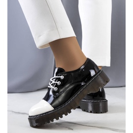 PA1 Black lacquered Cardin shoes white 2 PA1 Black lacquered Cardin shoes white 2