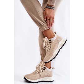 PA1 Women's Warm Trekking Shoes Trappers Light Beige Otto 1