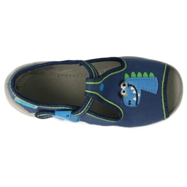 Befado children's slippers with a clasp 217P116, navy blue 1 Befado children's slippers with a clasp 217P116, navy blue 1
