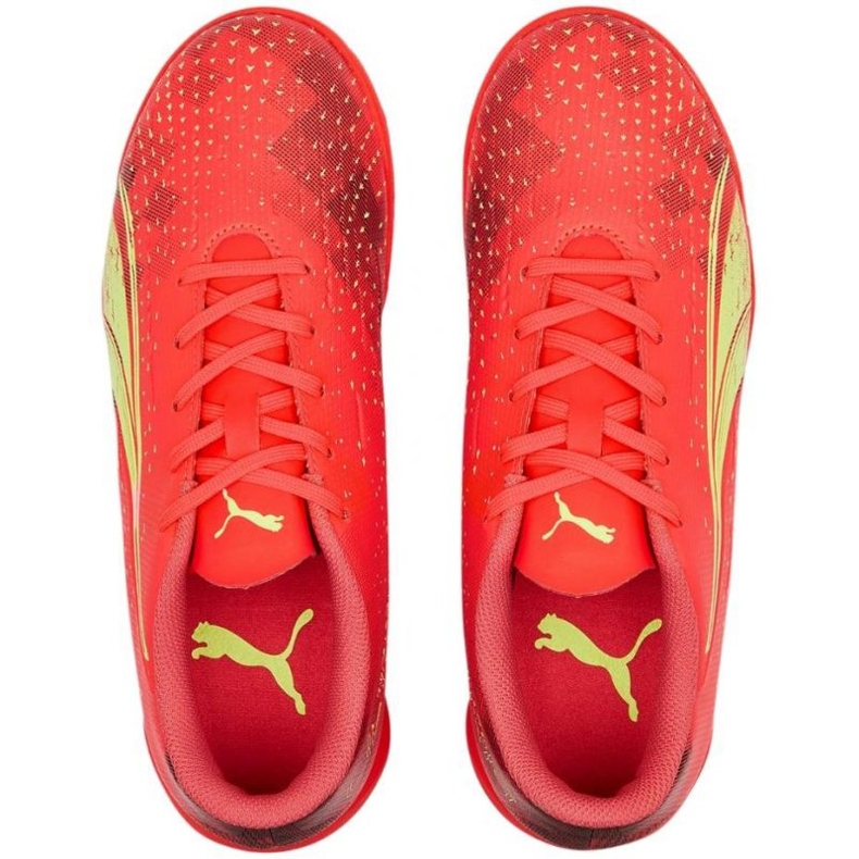 Puma Ultra Play It Jr 106927 03 football boots red oranges and reds 1