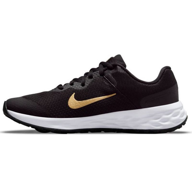nike black with gold tick