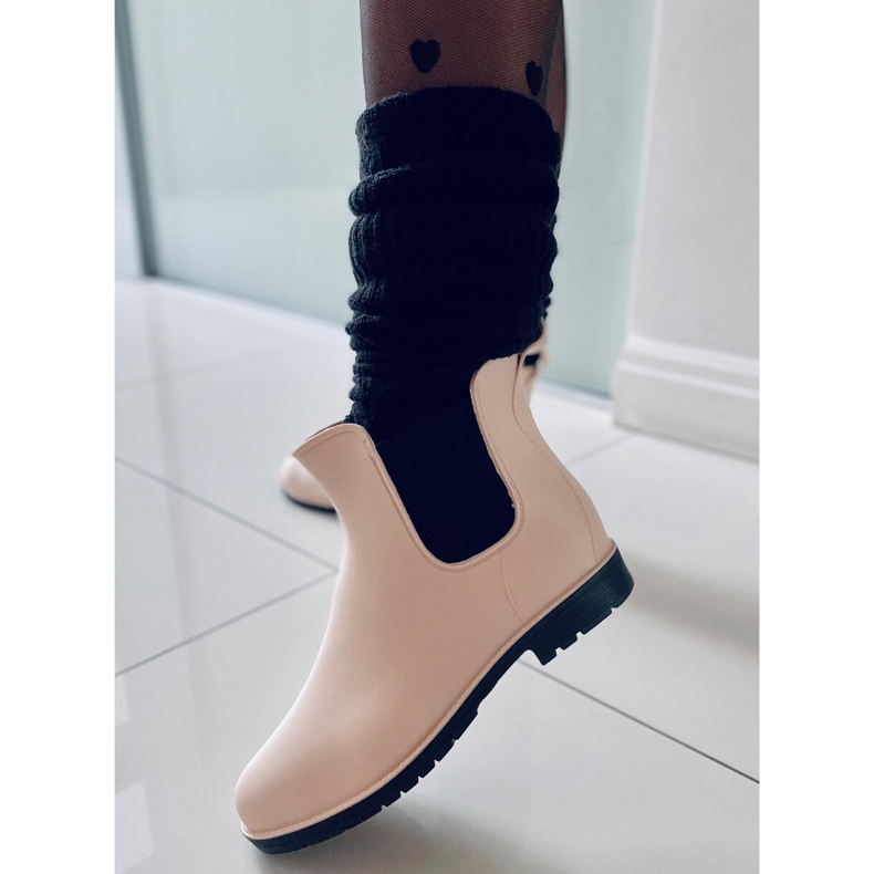 BM Women's galoshes Jodhpur boots Foxy Beige 1