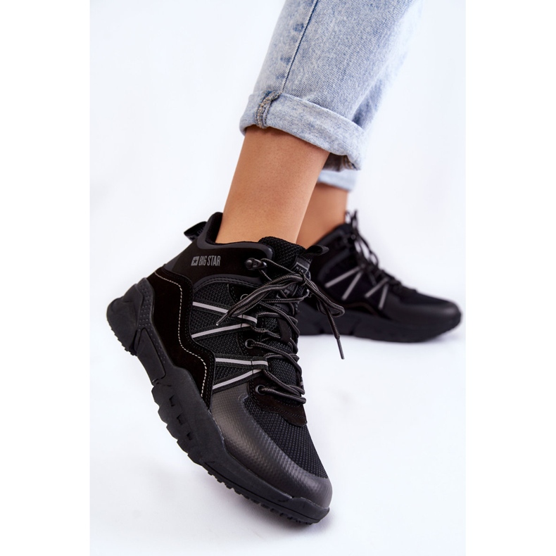 Women's Hiking Boots Memory Foam Big Star KK274218 Black 2