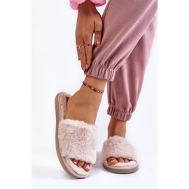 Home Slippers Slippers With Fur Inblu EK-05-011 Beige 1