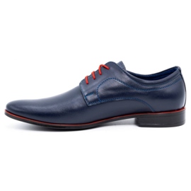 Olivier Men's formal leather shoes 277 navy blue 1