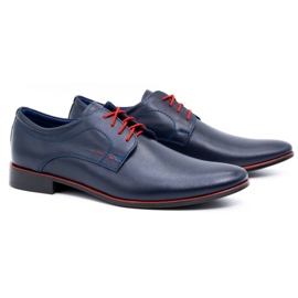Olivier Men's formal leather shoes 277 navy blue 2