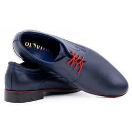Olivier Men's formal leather shoes 277 navy blue 3