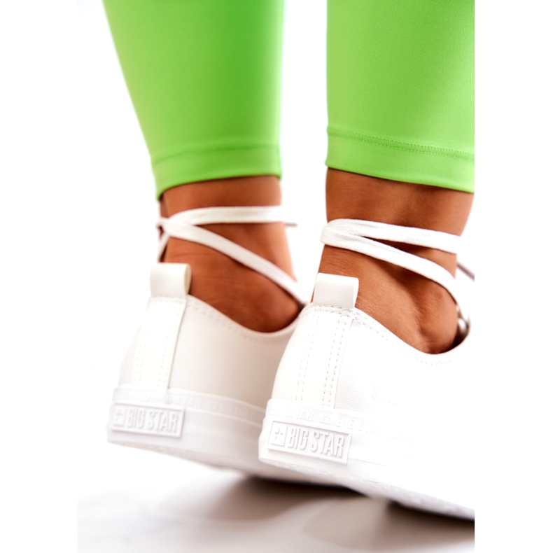 Low Leather Sneakers Big Star JJ274007 White 4