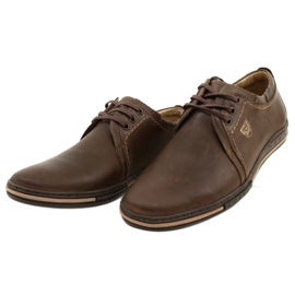 Polbut Leather men's shoes 343 brown 4