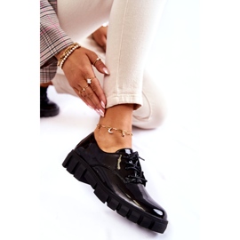 Vinceza Fashionable lacquered shoes tied Black Gwendy 2 Vinceza Fashionable lacquered shoes tied Black Gwendy 2