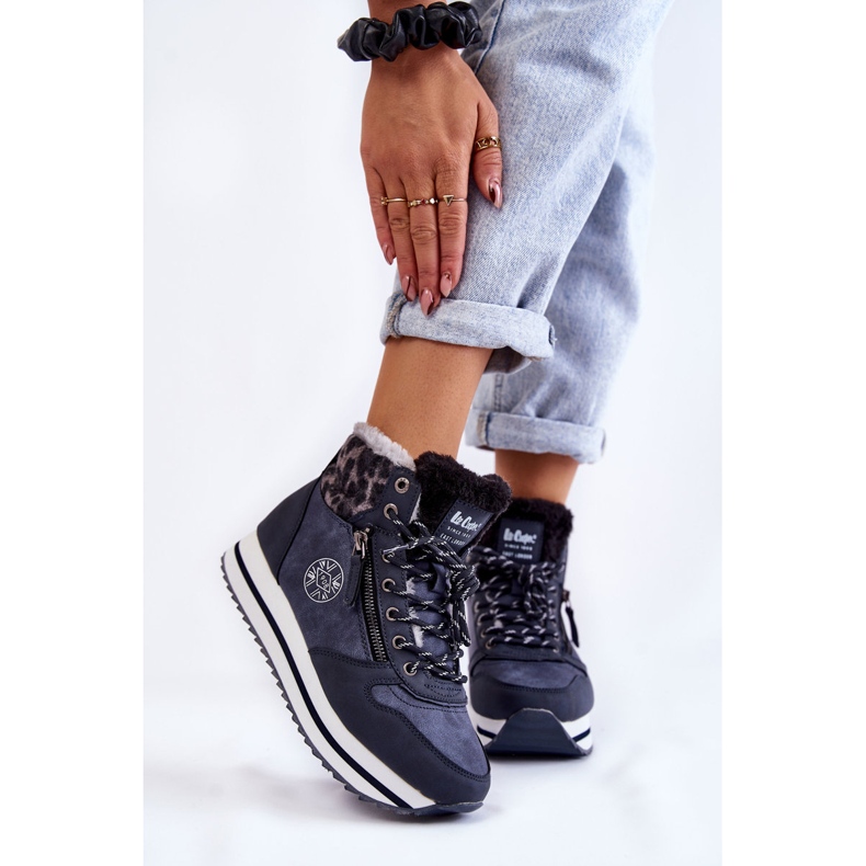 Women's Warm Boots Lee Cooper LCJ-22-31-1450 Navy Blue 1