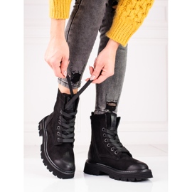 Big Star black suede boots KK274503 1