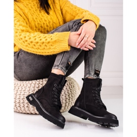 Big Star black suede boots KK274503 2