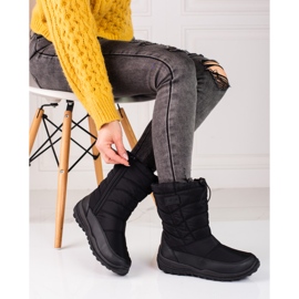 Warm black snow boots from Big Star KK274599 1