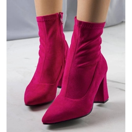 Pink ankle boots from Itzel 1
