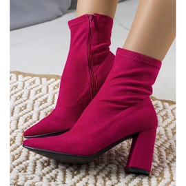 Pink ankle boots from Itzel 2