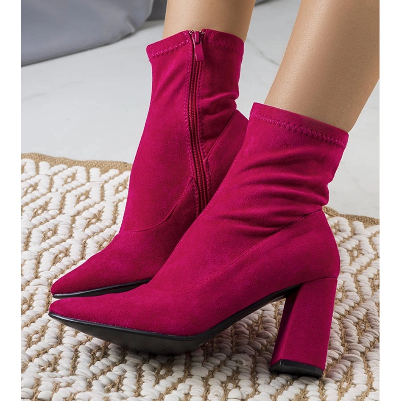Pink ankle boots from Itzel 2