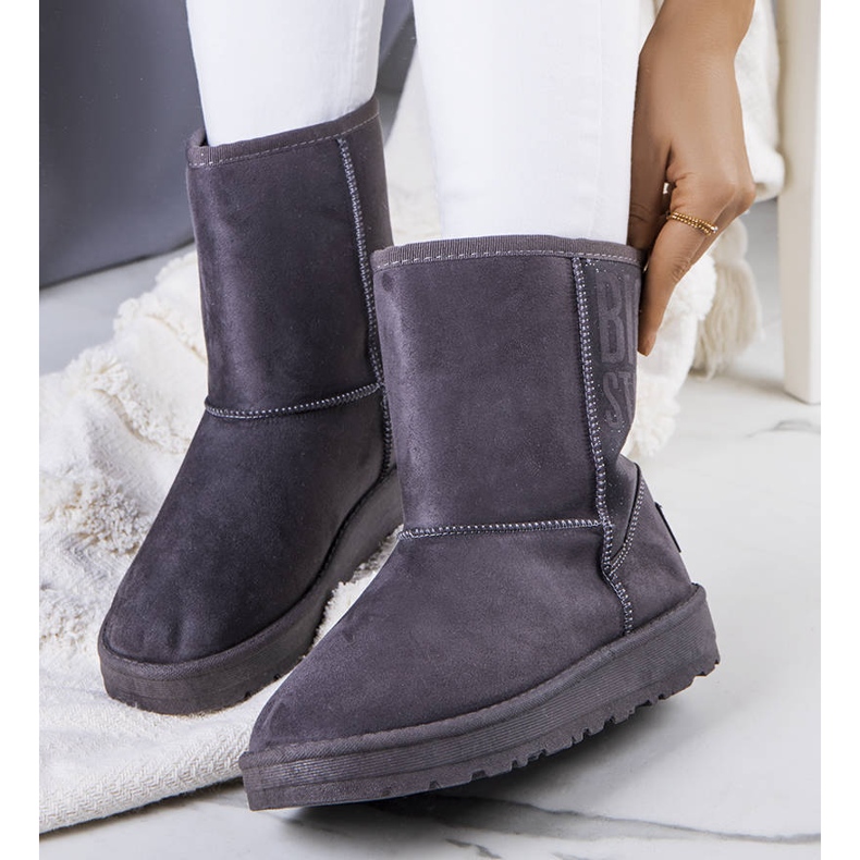Gray Big Star EE274417 snow boots grey 2 Gray Big Star EE274417 snow boots grey 2