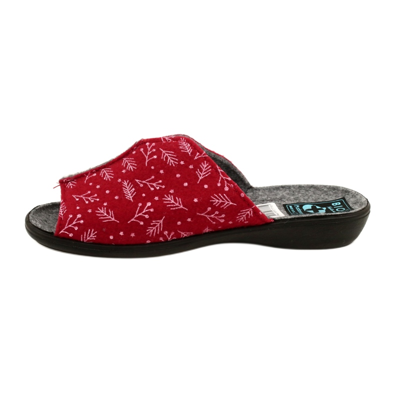 Women's felt slippers DIK41 BIO NATURE ADANEX 27778 red 2 Women's felt slippers DIK41 BIO NATURE ADANEX 27778 red 2