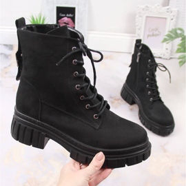 Women's suede workers on a black insulated platform T.Sokolski 1 Women's suede workers on a black insulated platform T.Sokolski 1