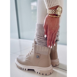 BM Atomic Beige women's trappers boots 1
