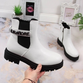 Women's Chelsea boots with an insulated white platform Laura La.Fi 1