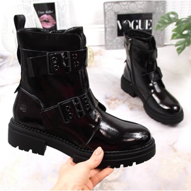 Black Women's warm boots with buckles Laura La.Fi 1 Black Women's warm boots with buckles Laura La.Fi 1