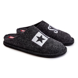 Classic Men's Slippers Big Star KK176003 Black 1