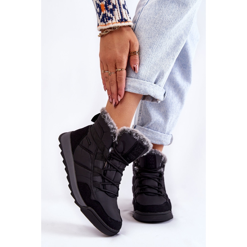 Women's insulated snow boots Cross Jeans KK2R4016C Black 1