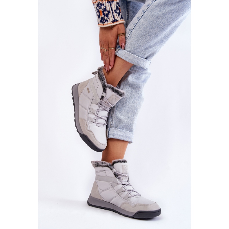 Women's insulated snow boots Cross Jeans KK2R4015C Gray grey 2 Women's insulated snow boots Cross Jeans KK2R4015C Gray grey 2