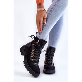 Women's Black Warm Boots Lace-up Jesse 1